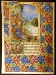Book of Hours Leaf Shepherds - Annunciation to the Shepherds, c. 1480