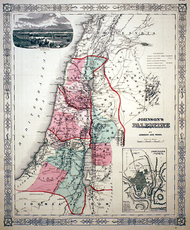 c 1864 ''Johnson's Palestine''