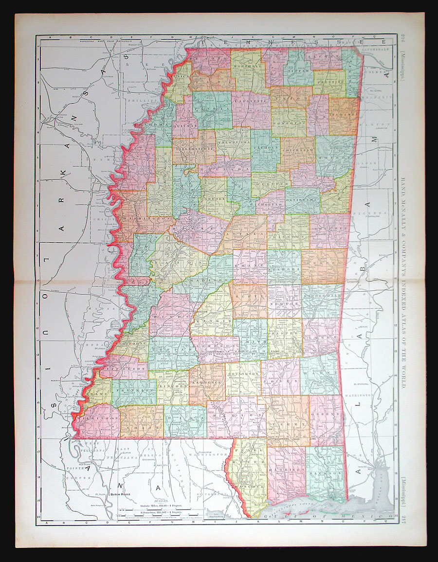c 1898 Rand, McNally & Co Mississippi (Large)