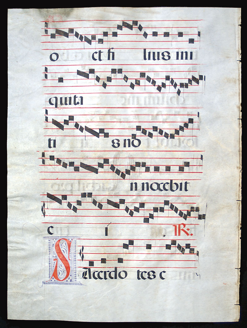 c 1550-1600 Gregorian Chant - Spain - Psalm
