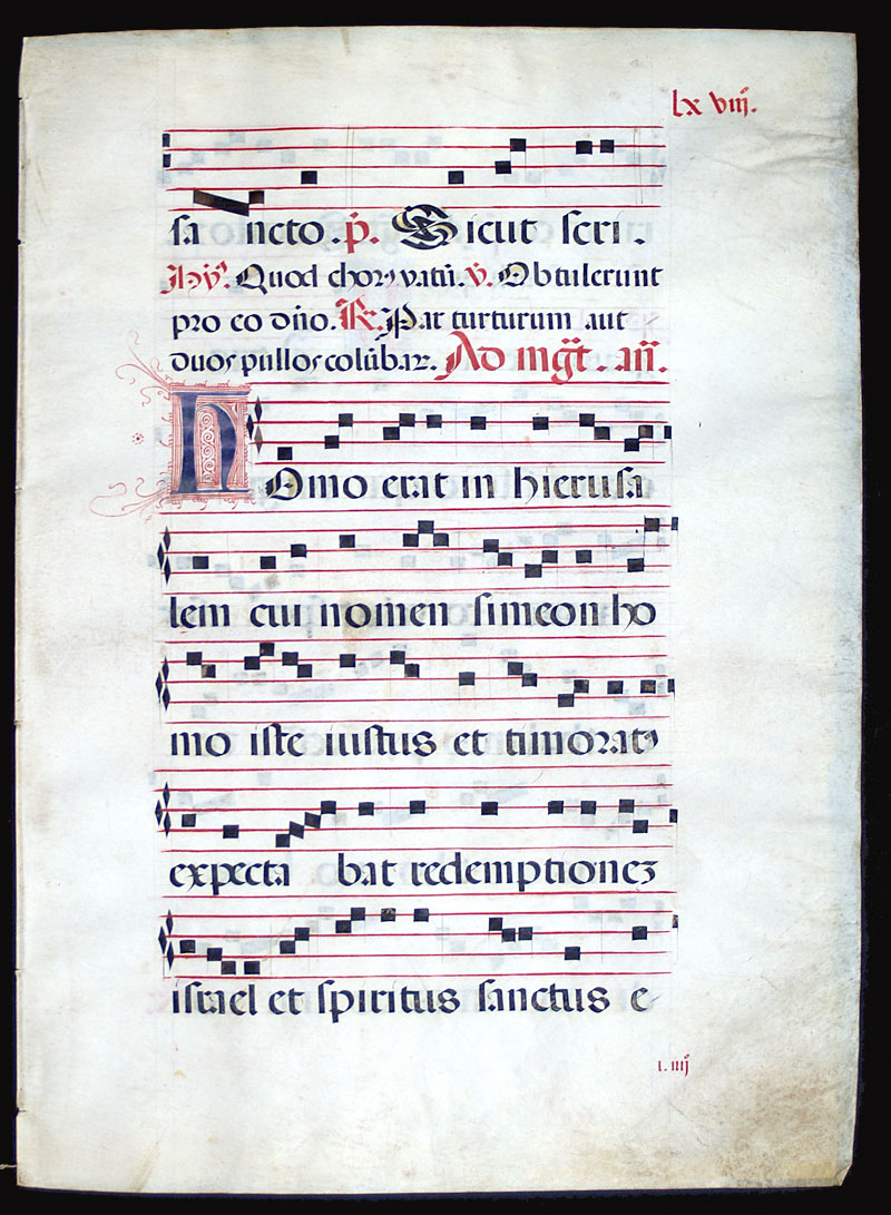 Gregorian Chant - c 1500 - Spain - Luke