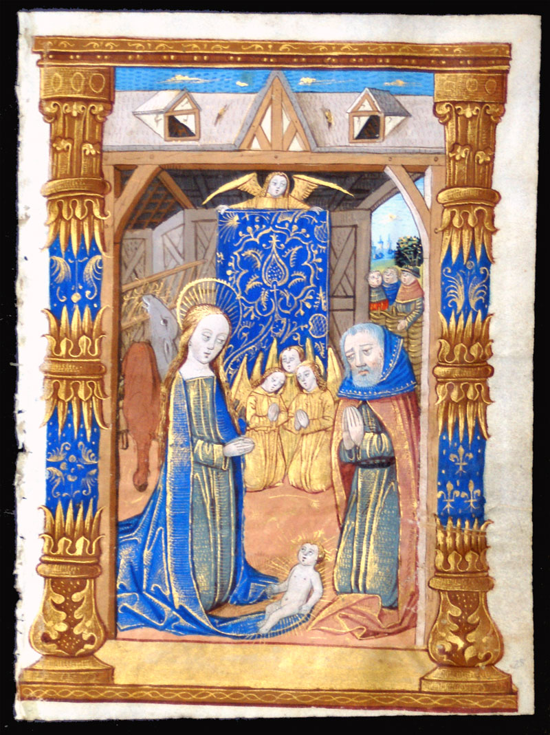 c 1490-1510 - Book of Hours Leaf - The Nativity