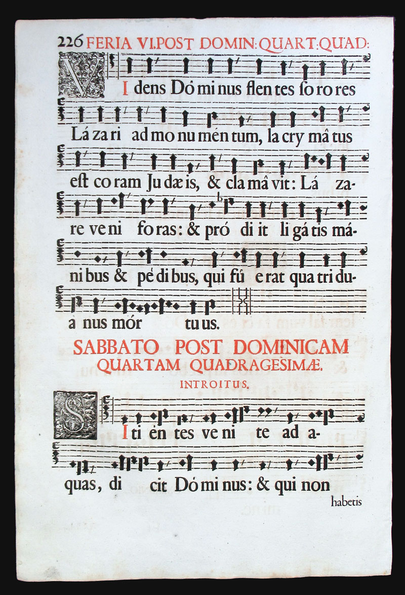 c 1671 Gregorian Chant - Germany - hufnagel music