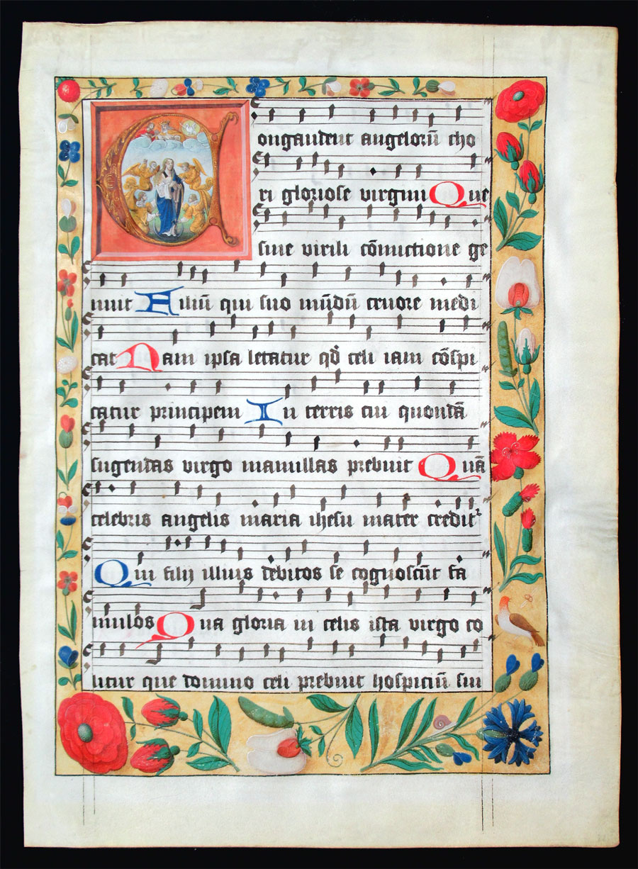 c 1500-1520 Music Leaf - Master of the Suffrages