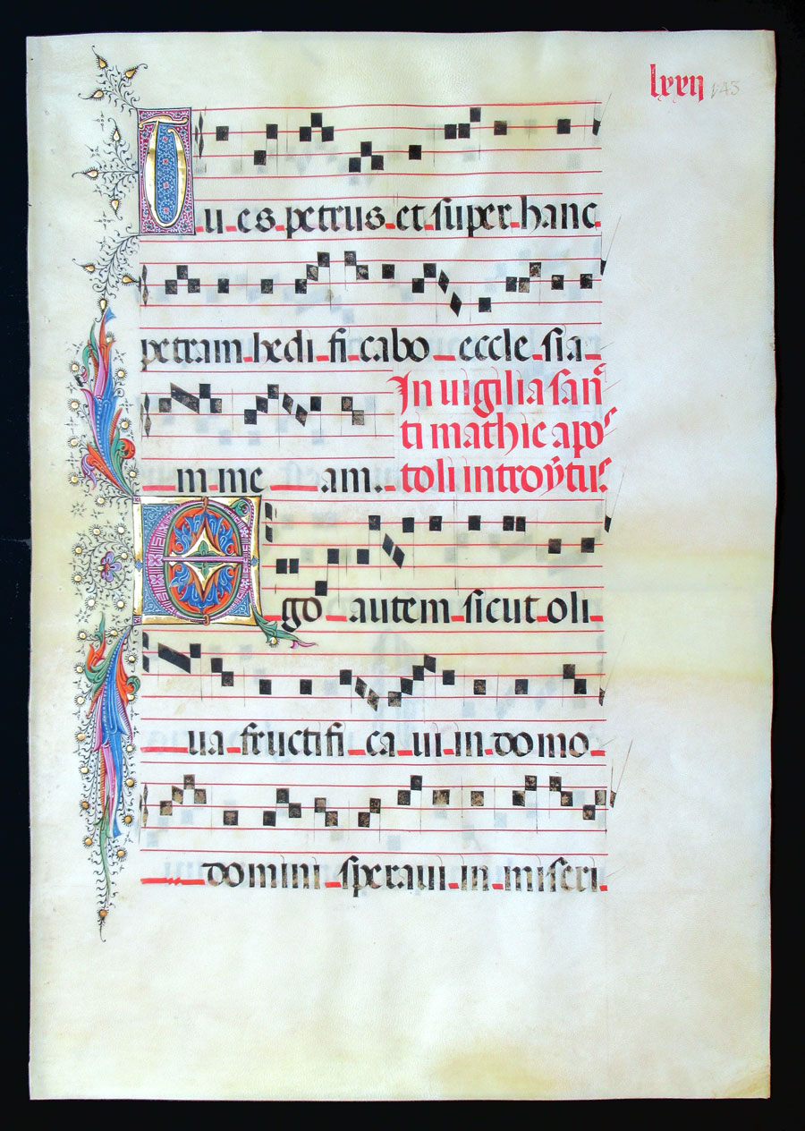 c 1460-90 Gregorian Chant - Exceptional illumination