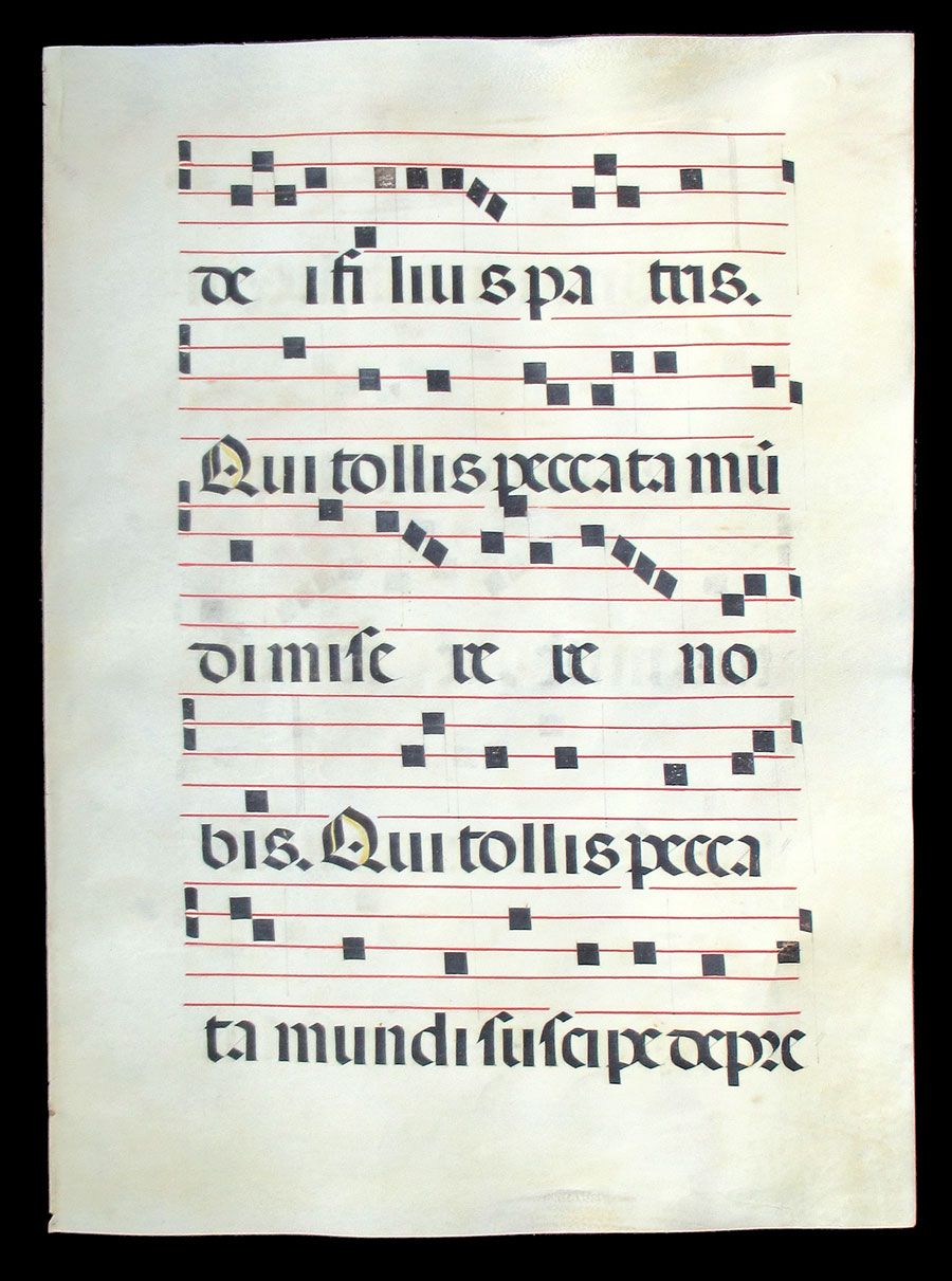 c 1475-1500 Gregorian Chant - The Gloria