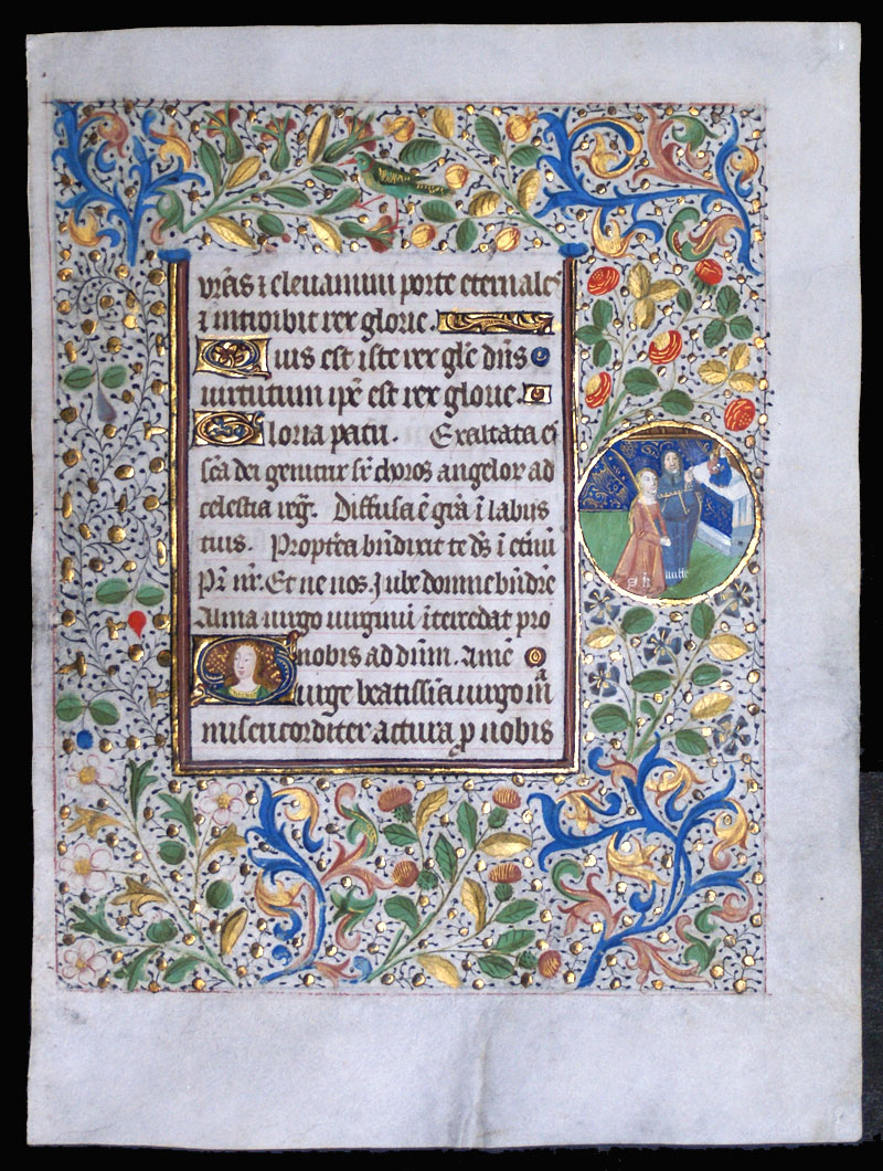 c 1460 Book of Hours Leaf - Circle of Coetivy Master - Katherine