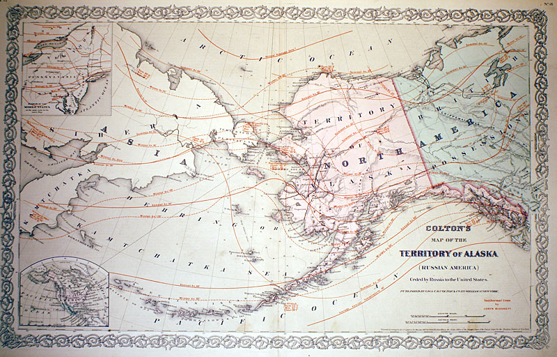 ''...Territory of Alaska...'' c 1867 - Colton