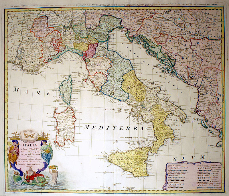 c 1742 ''Italia...''  - Homann Heirs