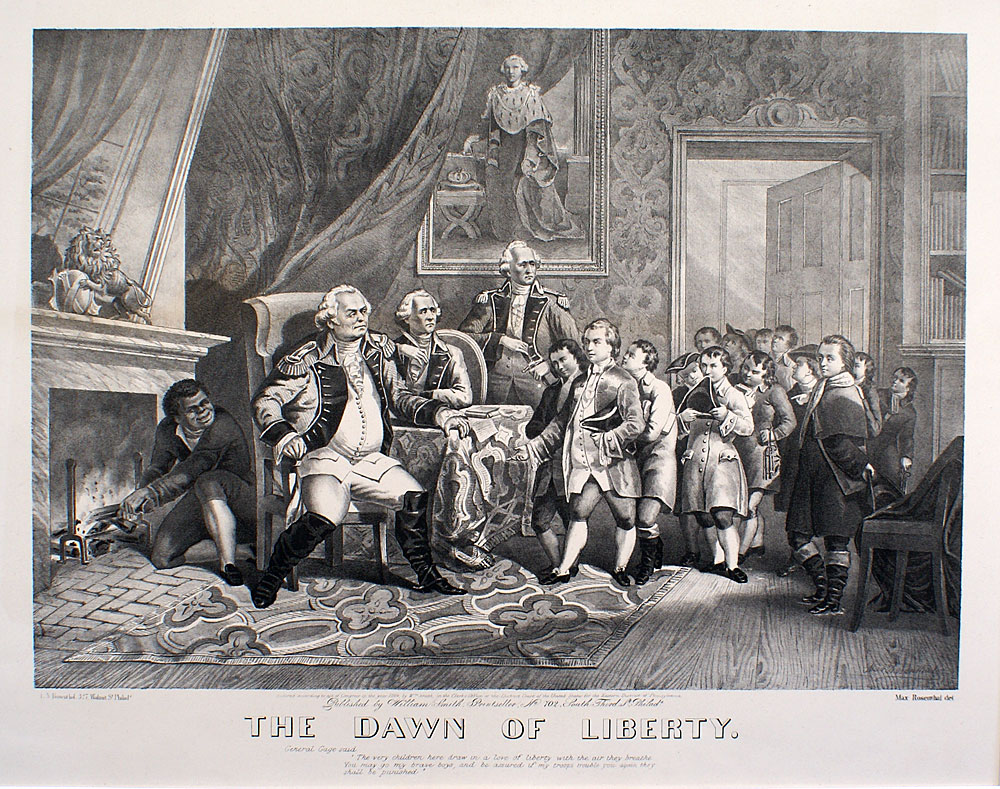 Original Lithograph - The Dawn of Liberty - Rosenthal