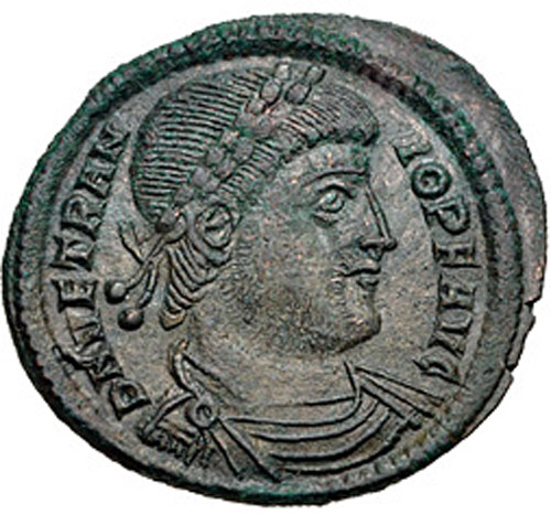 Ancient Roman Bronze Coin - Vetranio c. 350 AD