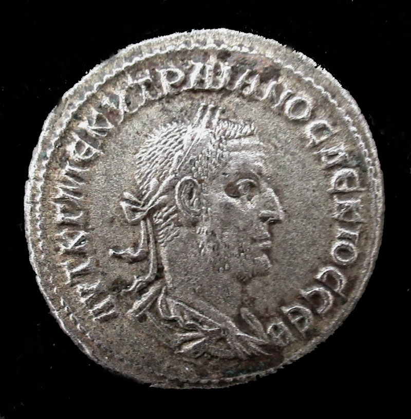 Ancient Billon Silver Tetradrachm c. 249-251 AD - TRAJAN DECIUS