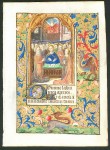 Book of Hours Leaf, c. 1480 - The Pentecost