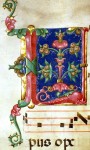 Stunning Choirbook Leaf - Italy, c. 1480