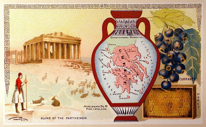 c 1889 GREECE - Arbuckle Bros.