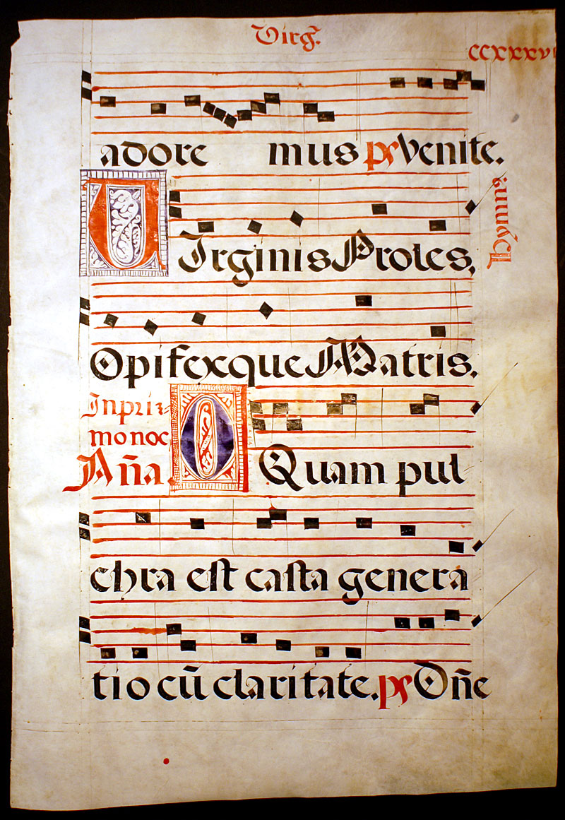 Gregorian Chant - elaborate initials