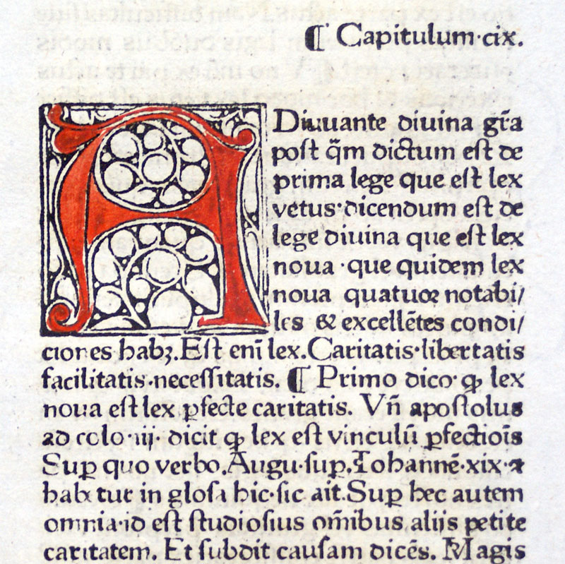 1474 Incunabula Leaf - Rainerius De Pisis