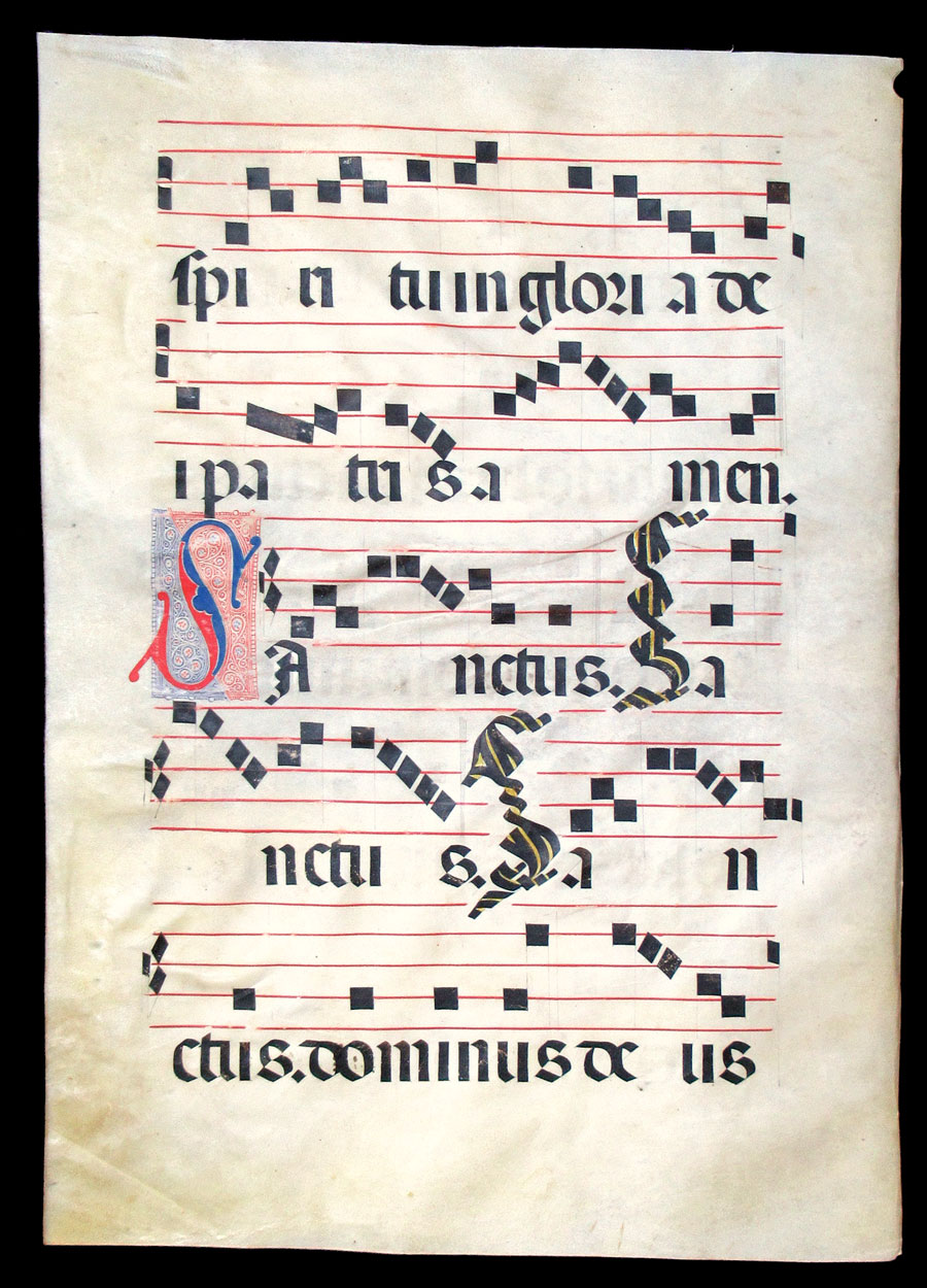 c 1475-1500 Gregorian Chant - Sanctus