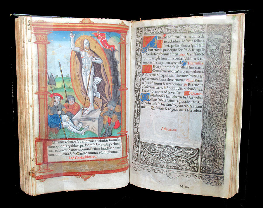 c 1526 Book of Hours and Calendar - 44 Large Miniatures