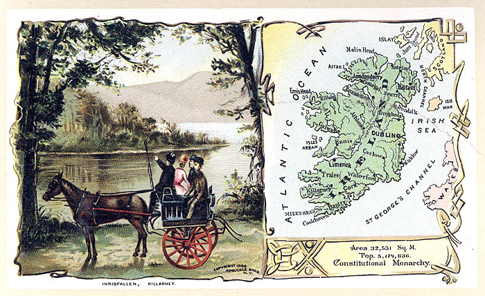 c 1889 IRELAND - Arbuckle Bros.