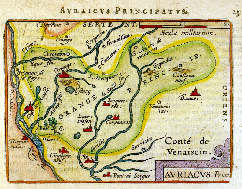 ''AVRIACVS Princ.''  France - c 1601 - Ortelius-Vrient