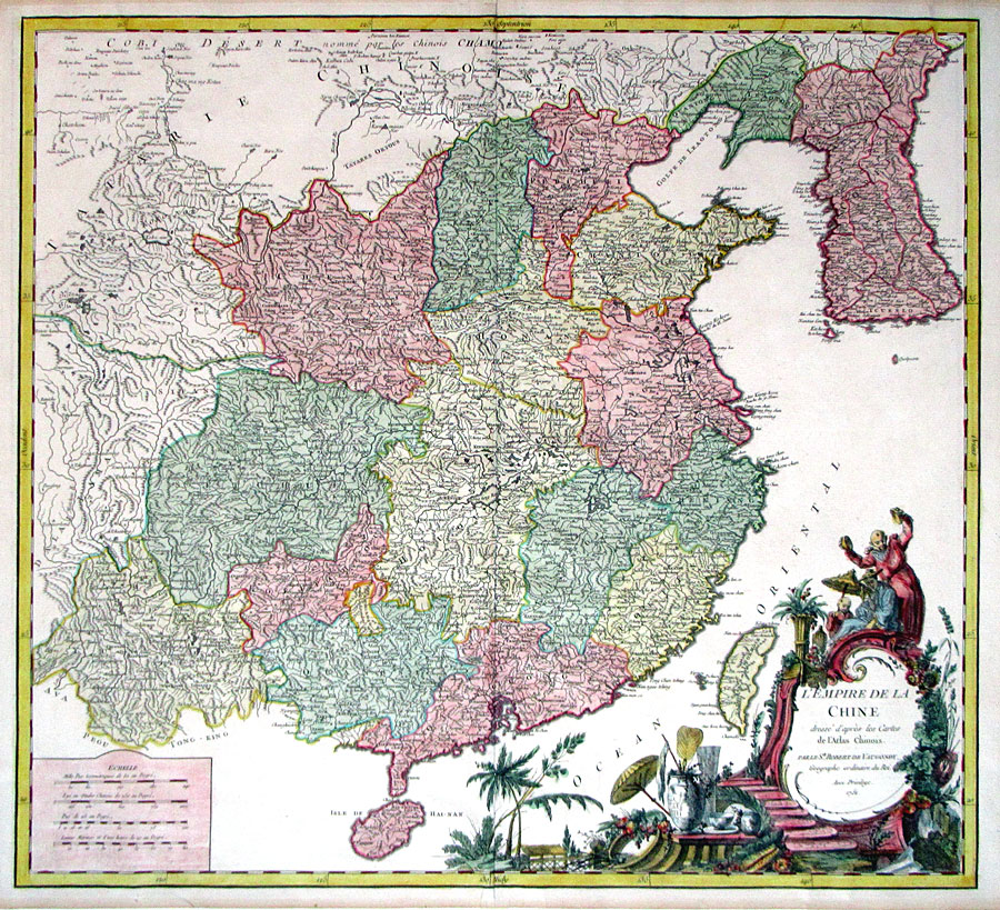 c 1751 ''L-Empire de la Chine...'' China,  De Vaugondy