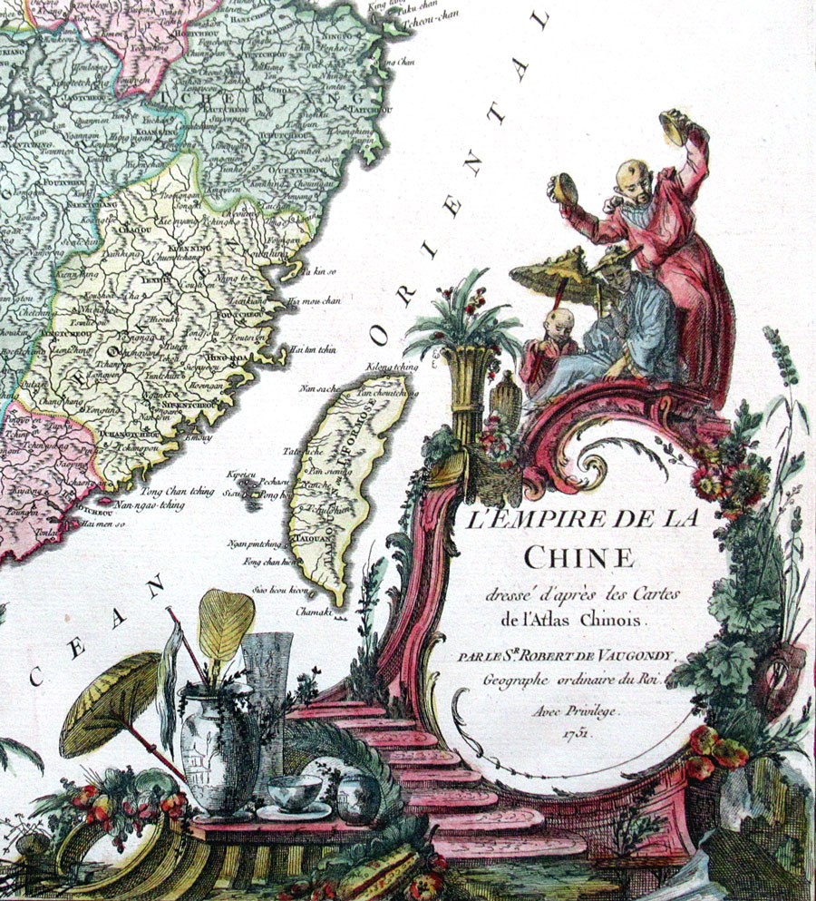 c 1751 ''L-Empire de la Chine...'' China,  De Vaugondy