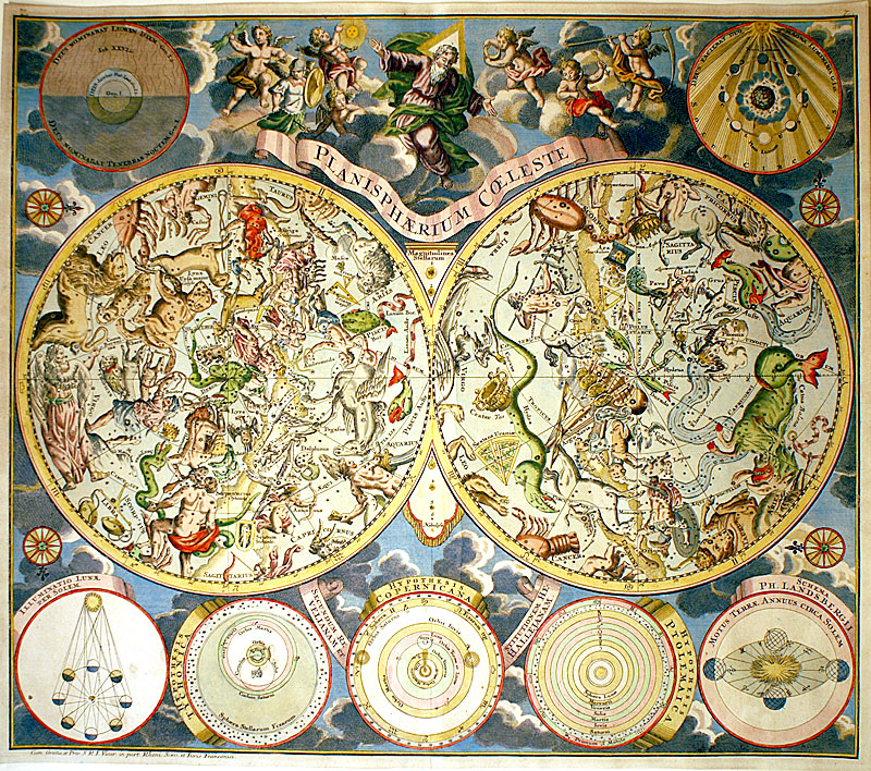 c. 1755 PLANISPHAERIUM COELESTE..., M. SEUTTER