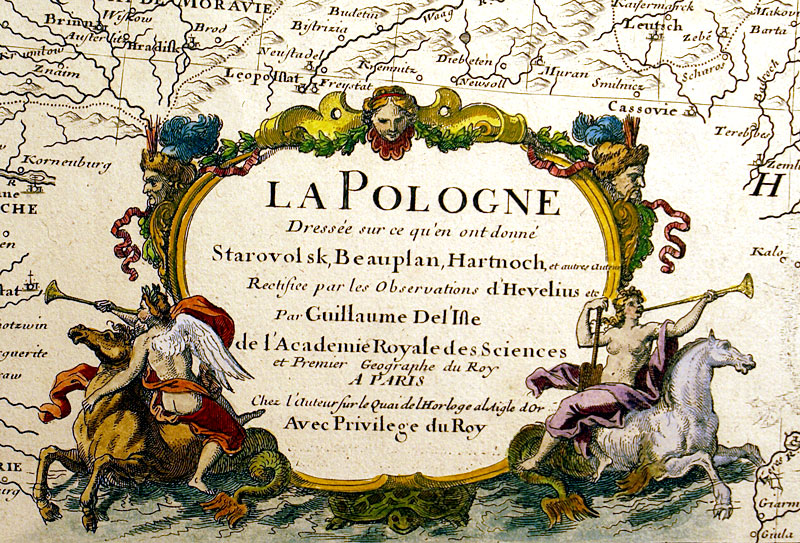 ''La Pologne...'' Poland at its largest, c. 1720 - De l'Isle