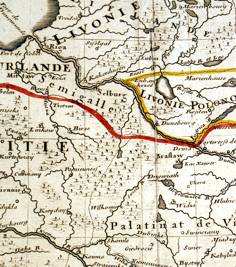 ''La Pologne...'' Poland at its largest, c. 1720 - De l'Isle