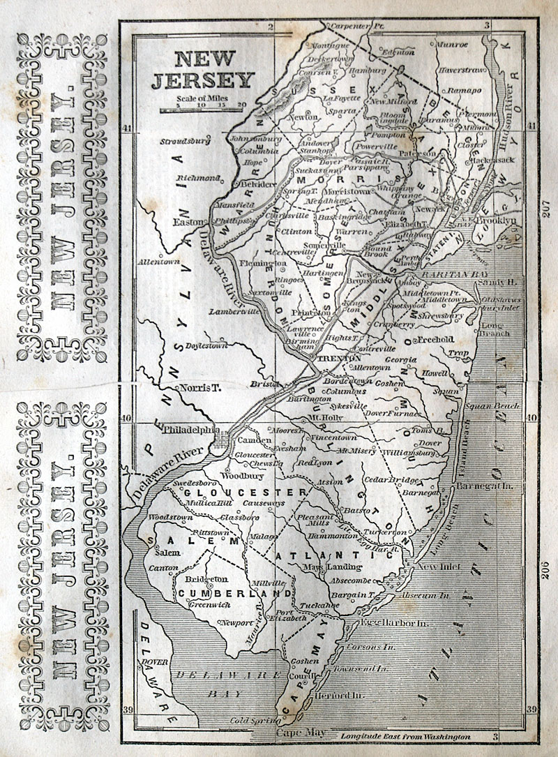 NEW JERSEY c. 1851 - Phelps