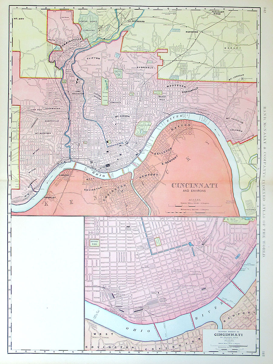 c 1898 Rand, McNally & Co - Cleveland, Cincinnati & Toledo