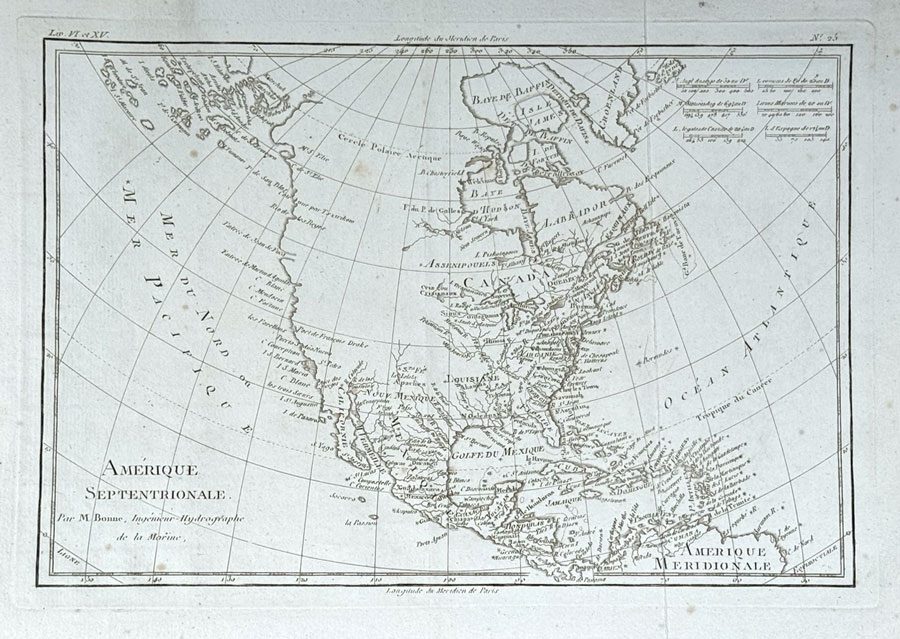 c 1780 North America - Rigobert Bonne