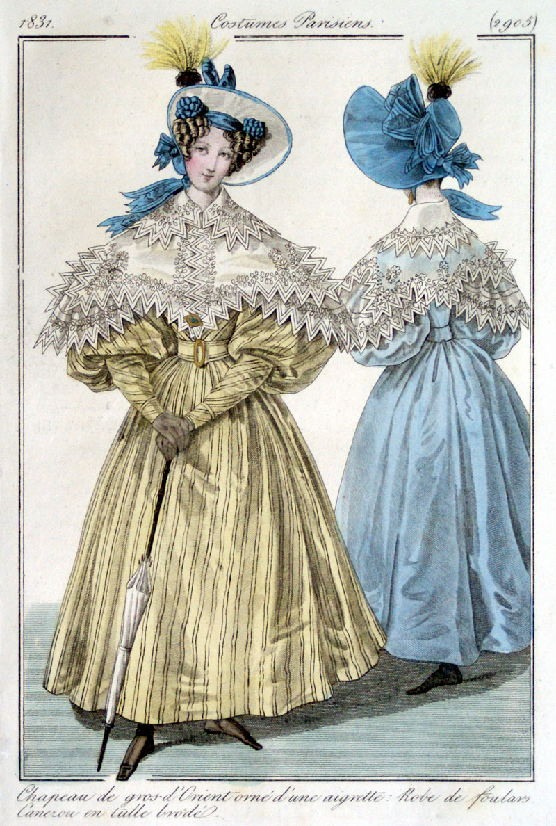 Ladies High Fashion in the 1830's - Paris