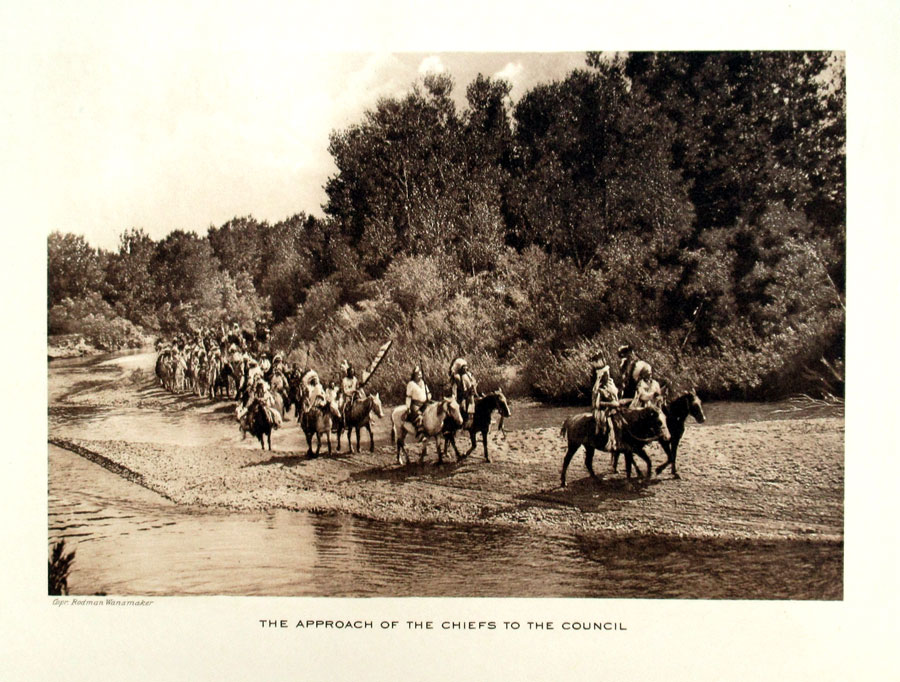 c 1913-25 Wanamaker - The Approach of the Chiefs to the Council