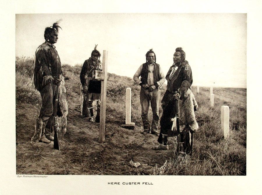 c 1913-25 Wanamaker - Here Custer Fell