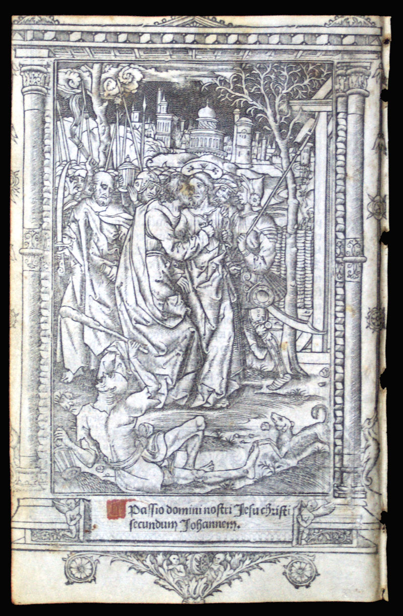 c 1506 Book of Hours Leaf - Garden of Gethsemane