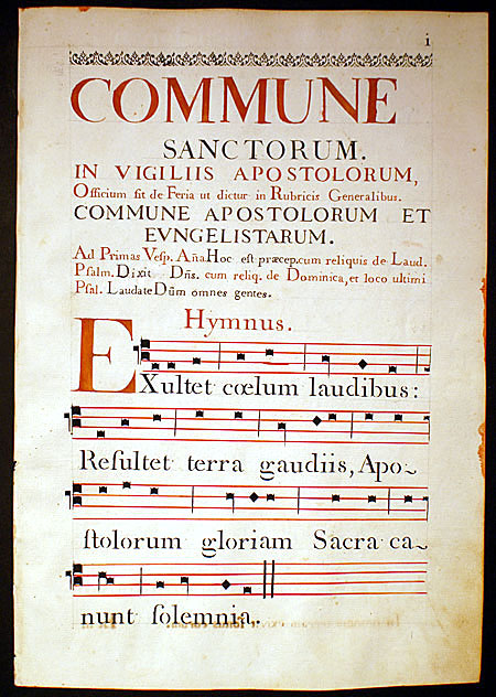 Gregorian Chant - Mass for Apostles and Evangelists