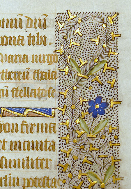 Medieval Book of Hours Leaf - Unusual decorative borders [IM-10681 ...