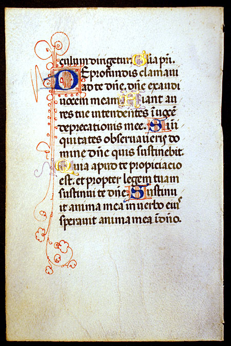 Medieval Book of Hours Leaf - Italy (Possibly Padua)