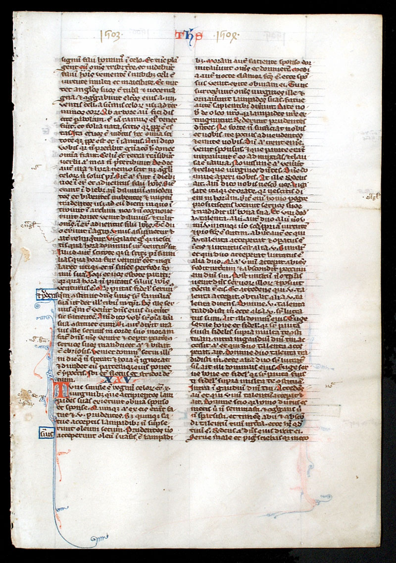 c 1240 Bible Leaf Oxford - Matthew - The Last Supper