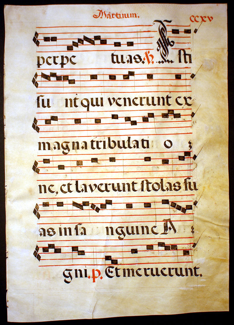Gregorian Chant - c. 1550 Spain - elaborate initials