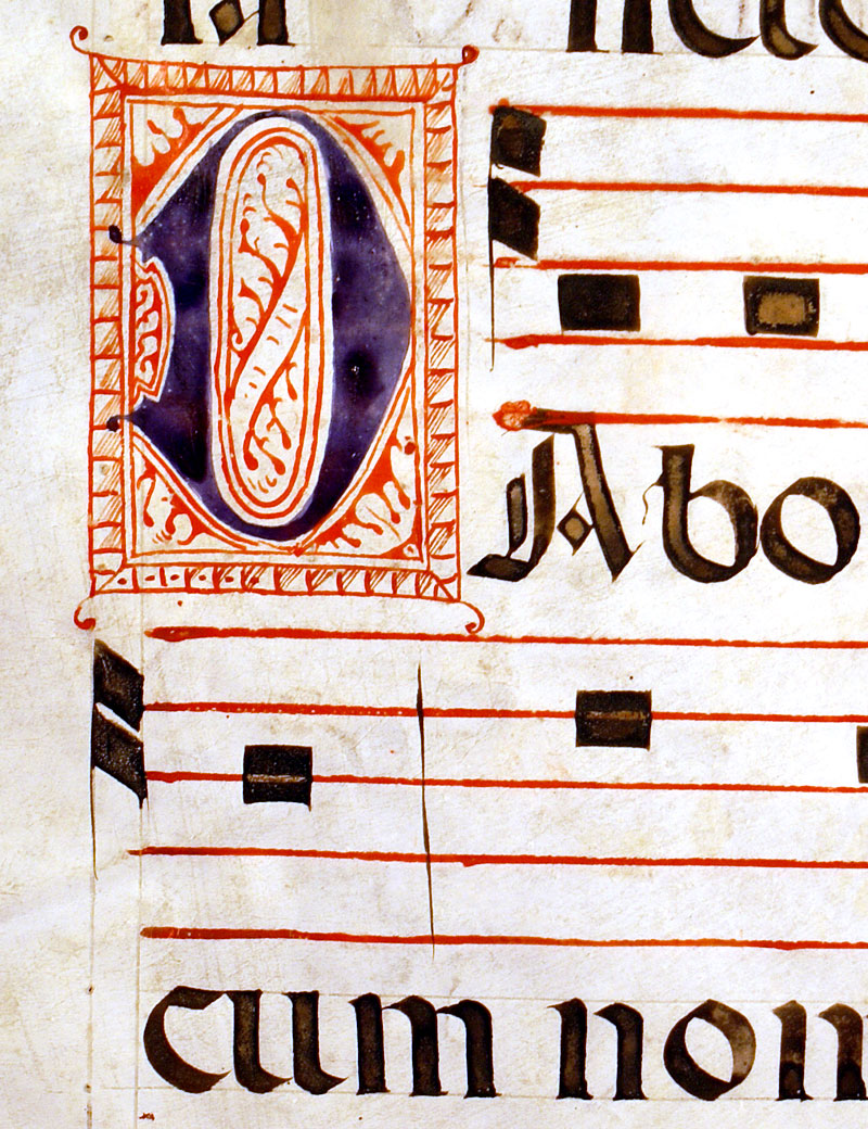 Gregorian Chant - c. 1550 Spain - elaborate initials