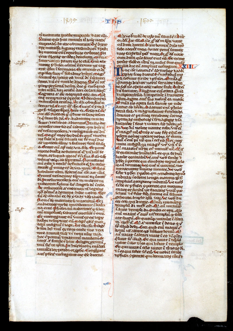 c 1240 Bible Leaf - Oxford - Matthew: Love thy neighbor