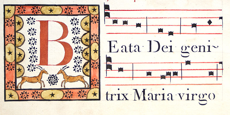 c 1778 Gregorian Chant  ''O Gloriosa Domina