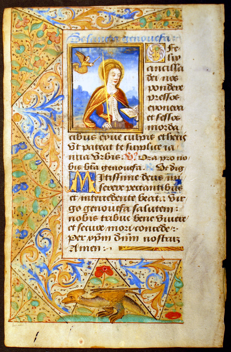 Genevieve - Master Jean Coene - Book of Hours Leaf 1510-20