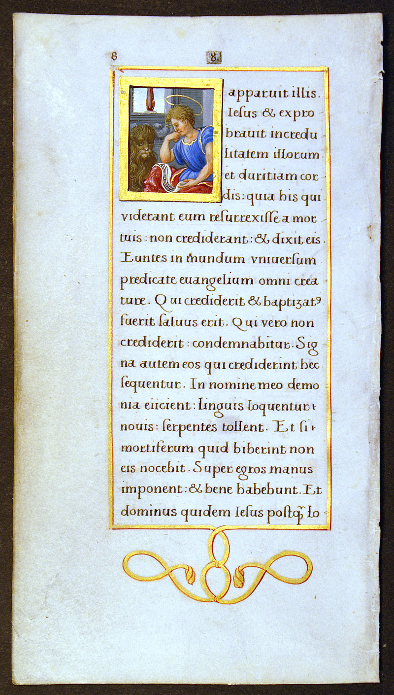 Book of Hours Leaf c 1525-30 - Doheny Master - St Mark