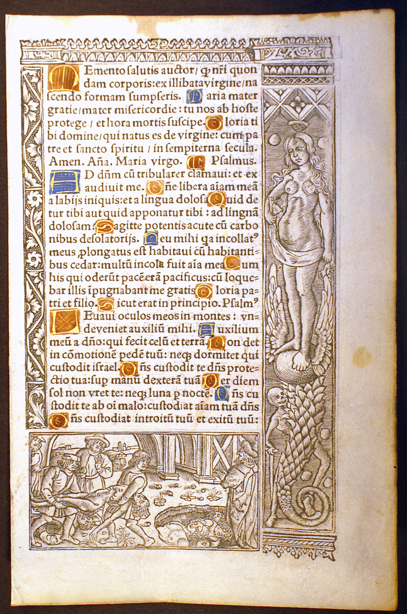 Book of Hours Leaf - c 1518 - Psalms
