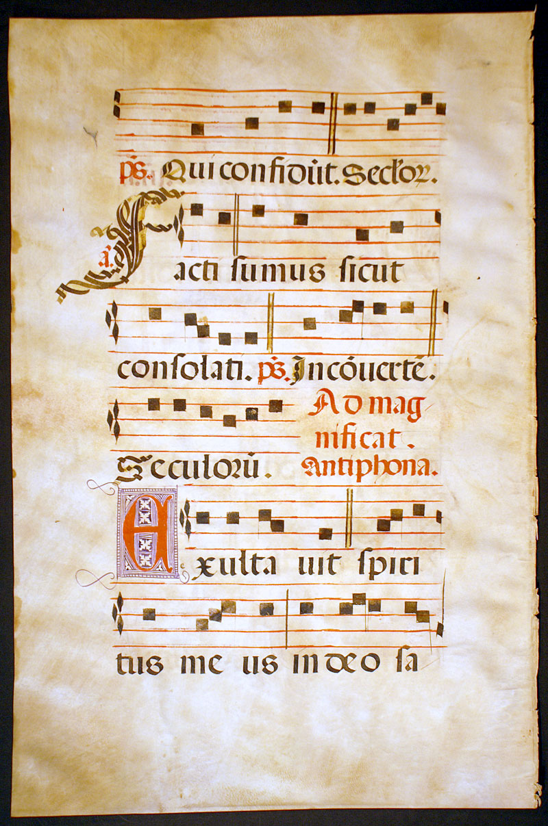 Gregorian Chant - c 1525 - Elaborate initials