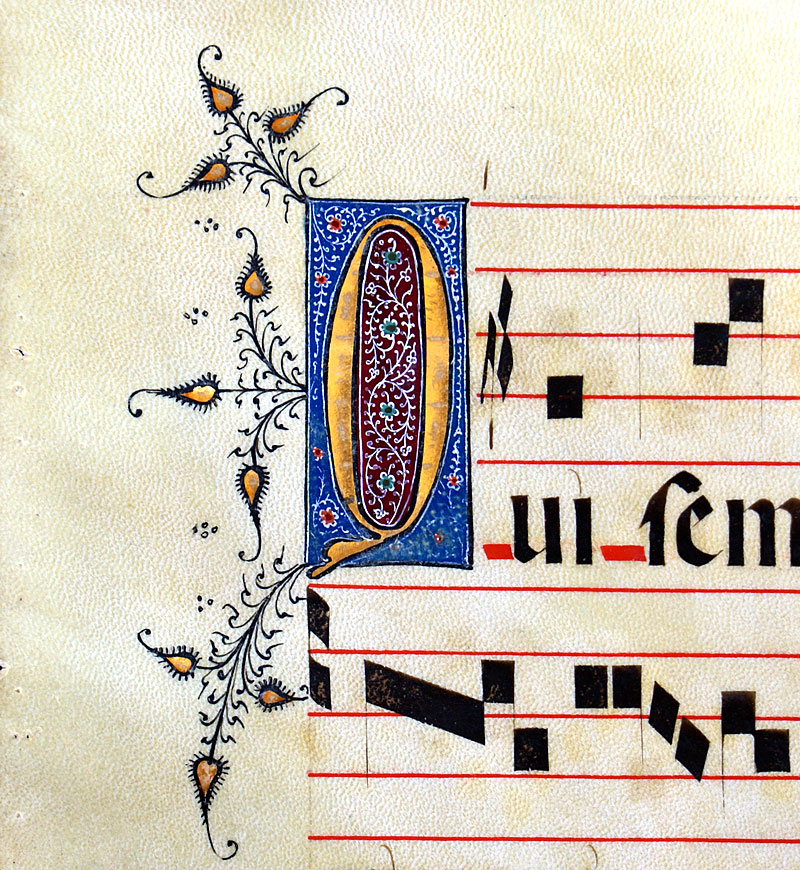 Gregorian Chant - c 1460-90 - Seville - elaborate initials